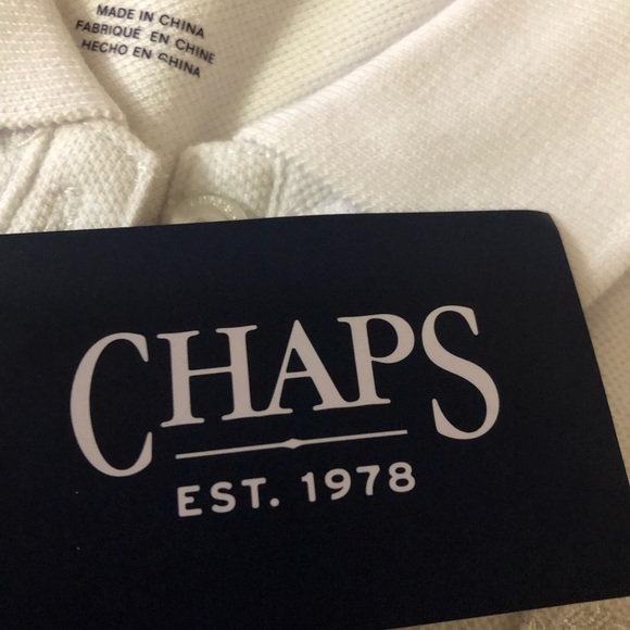 CHAPS Womens Sleeveless Polo Shirt Size XL White New - Picture 5 of 8